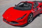 Capristo Ferrari F8 - Carbon Fiber Frontspoiler and Side air guides (Set)